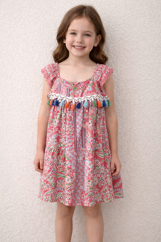 Boho Dress with Tassels