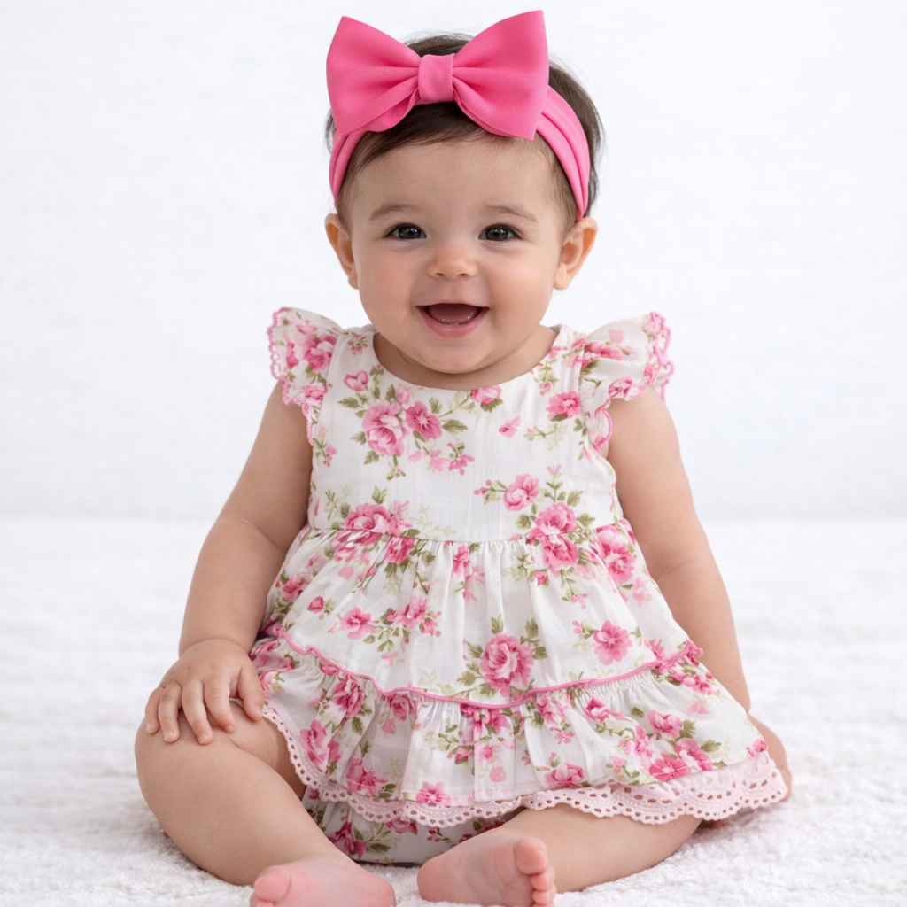 Camille Floral Dress and Blommer