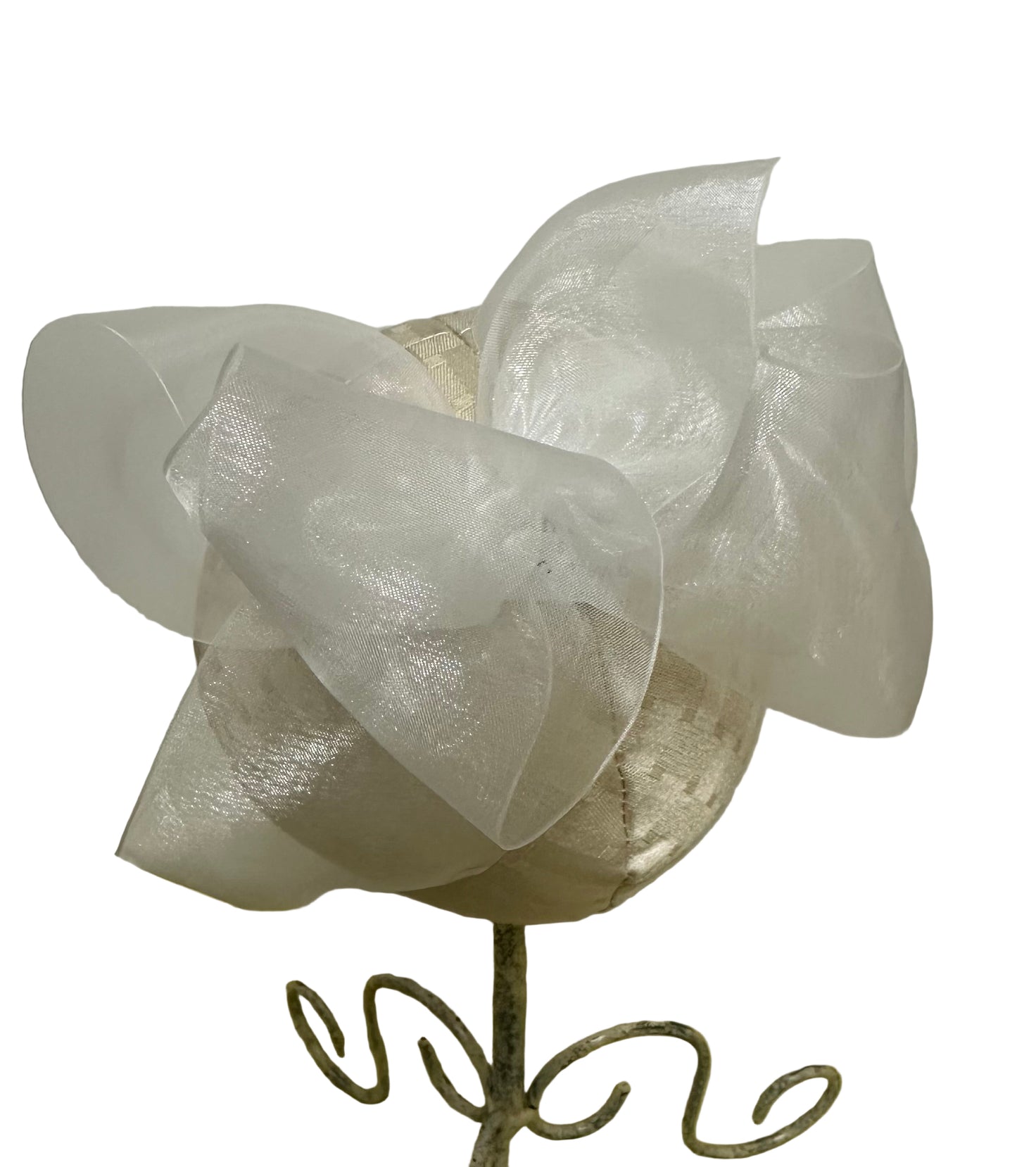 Big White Organdy Bow
