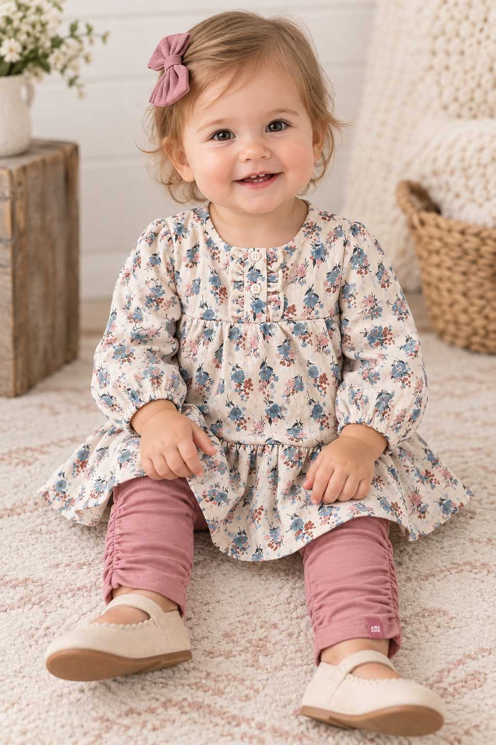 Floral Mauve Legging Set