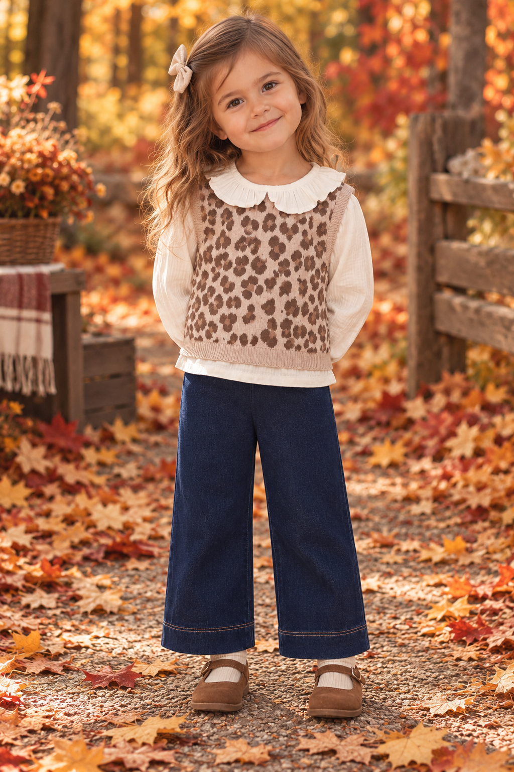 Cheetah Vest Top + Pants Set
