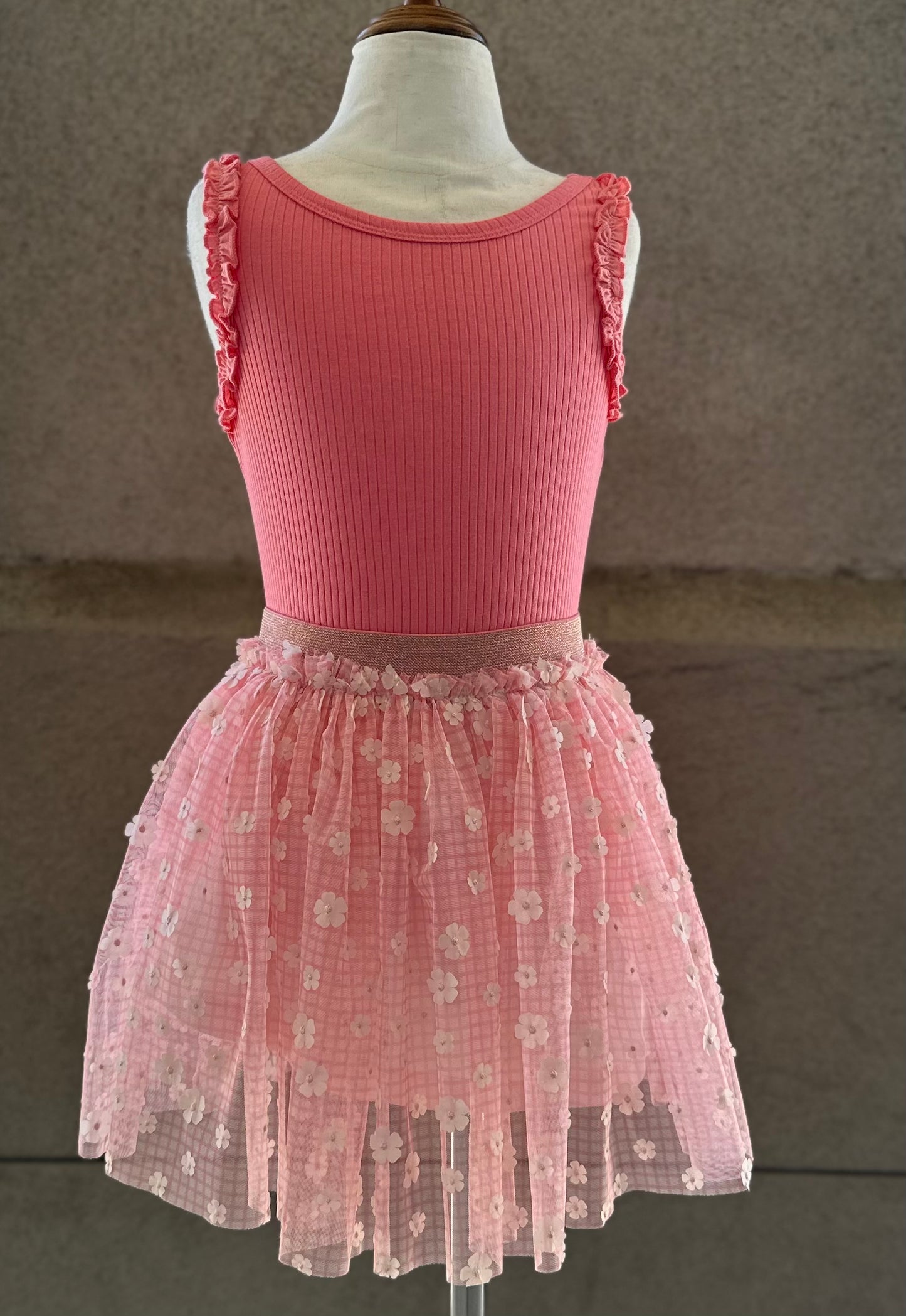 Strawberry Tank W/P Skirt Set