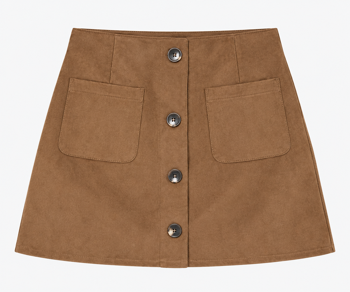 Caramel Suede Skirt