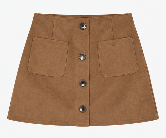 Caramel Suede Skirt