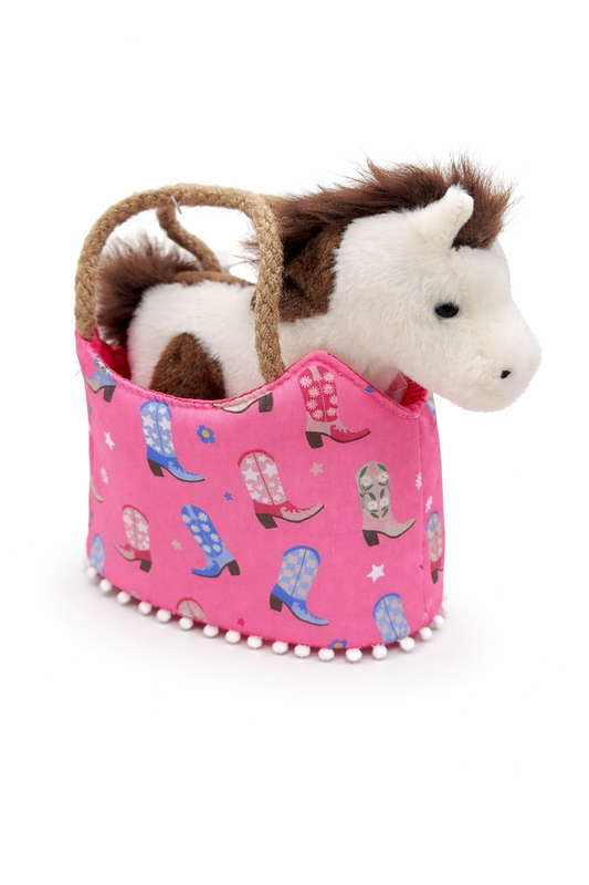 Cowgirl Boots Sak w/Horse