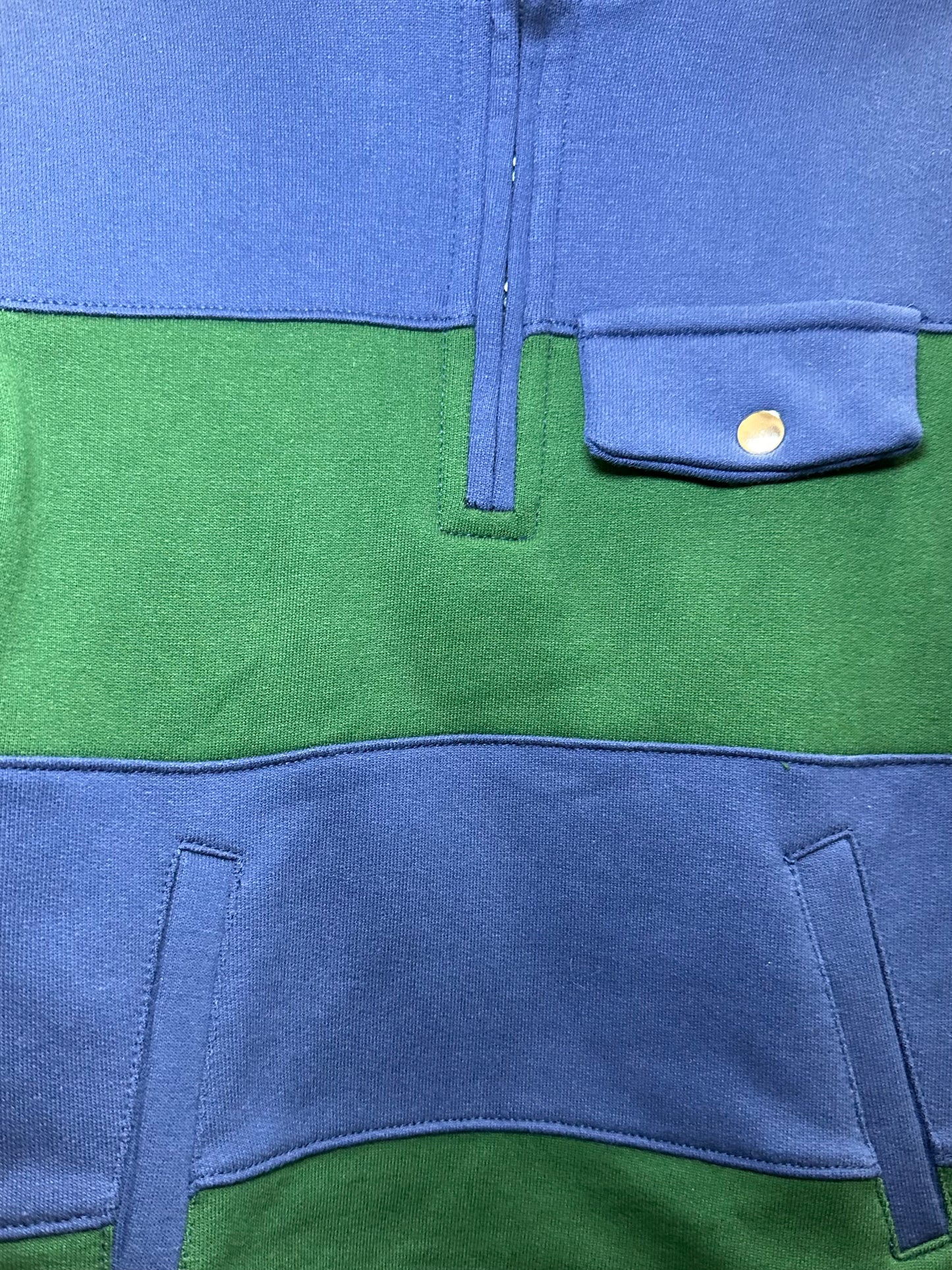 Max Blue Green Color block  Sweatshirt