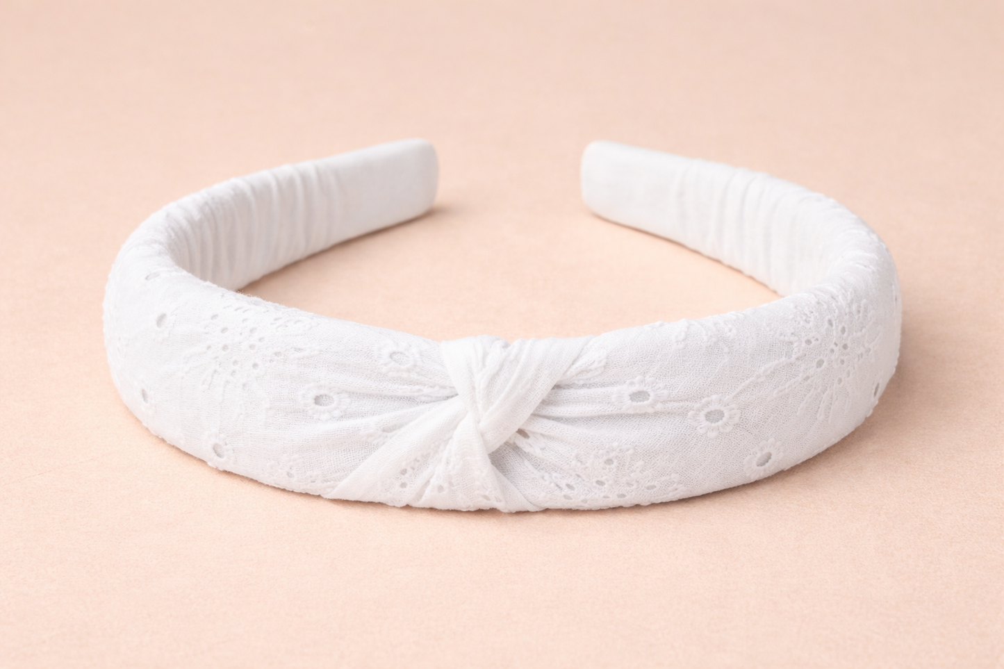 White Eyelet Headband