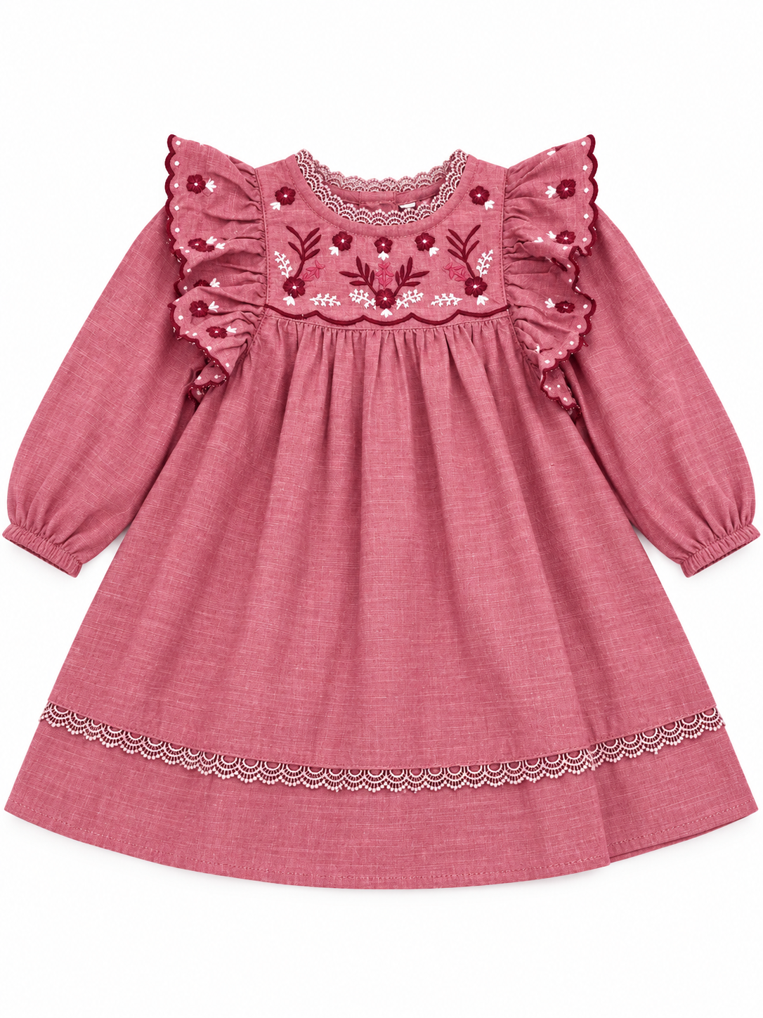 Red Chambray Maisy Dress