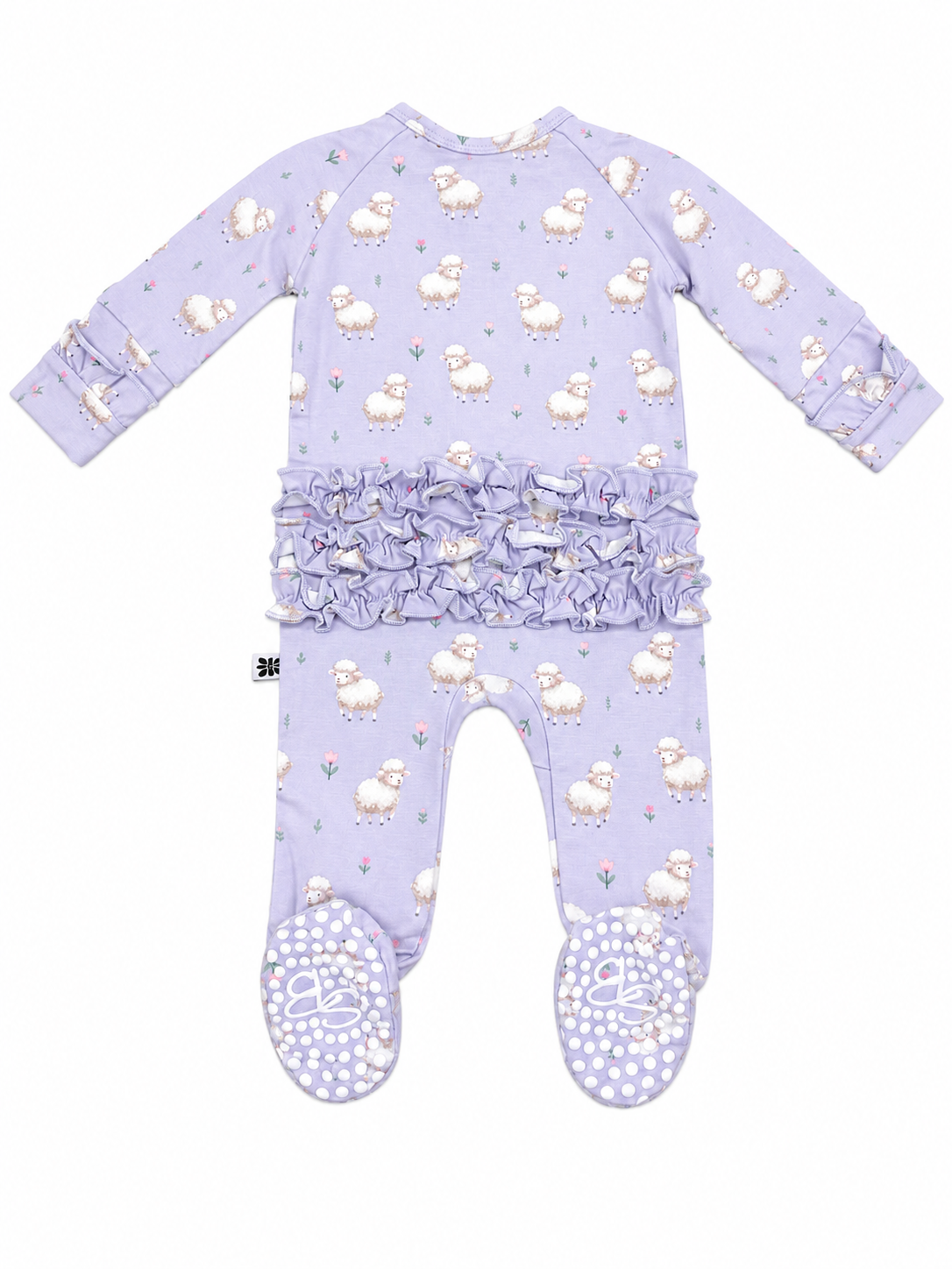 Little Sheep Ruffle Footie