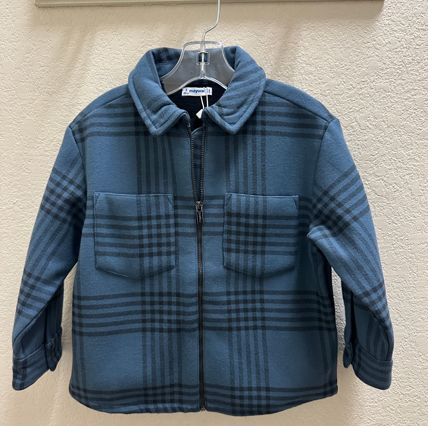 Boys Steel Checked Jacket