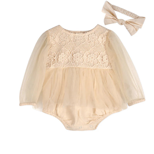 Thalia Crochet Lace Romper