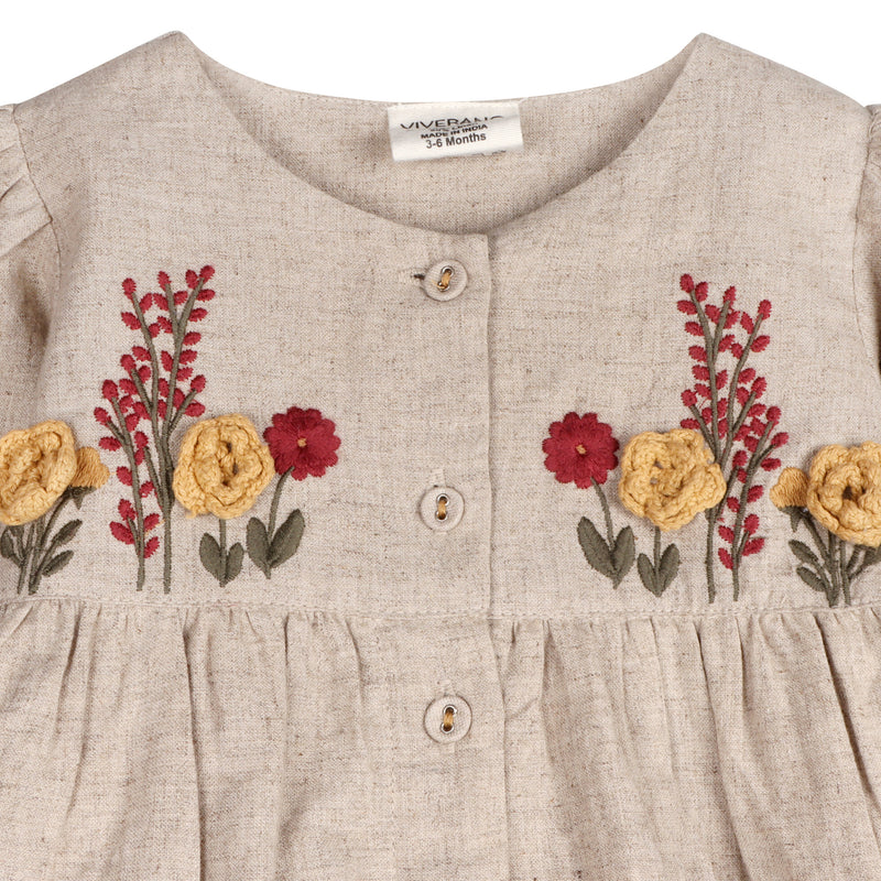 Ravello Linen Embroidered Dress and Bloomer