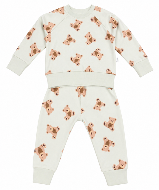 Allover Bear Print 2pc Set