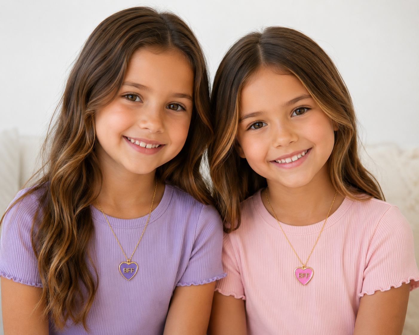 BFF Heart Locket Necklaces Set