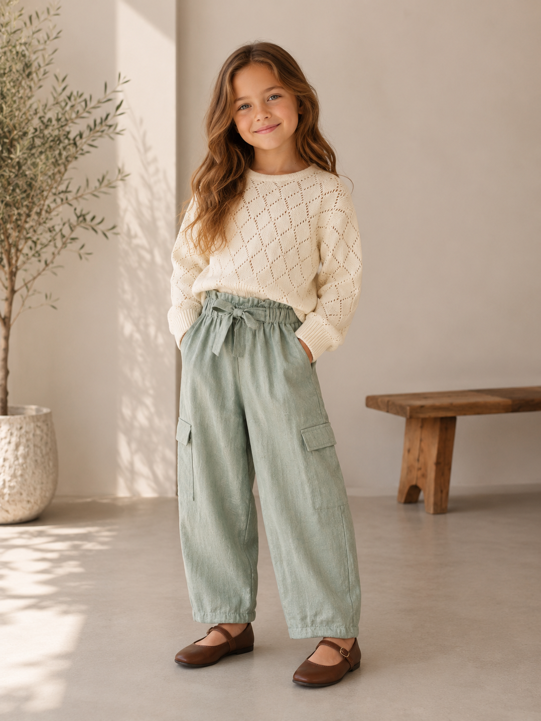 Shine Cargo Tie Pant