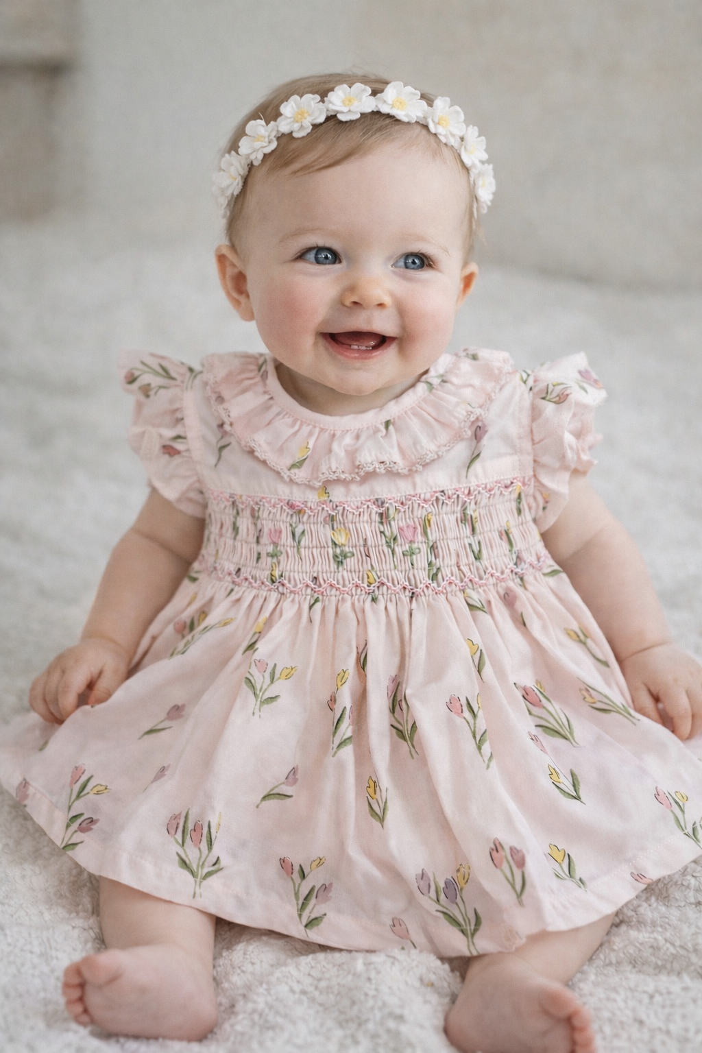 Dancing Tulips Smock Flutter Set