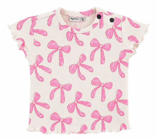 Bubble Gum Pink Bow Tee w/legging