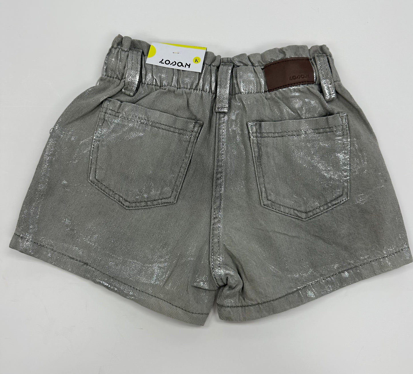 Grey Denim Short W/Shimmer