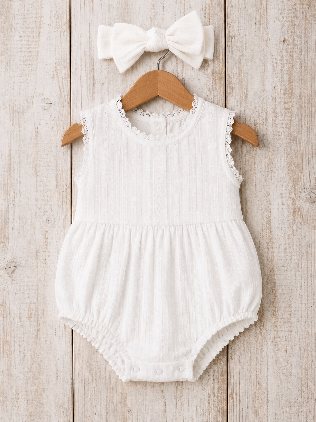 Darie Dobby White Romper