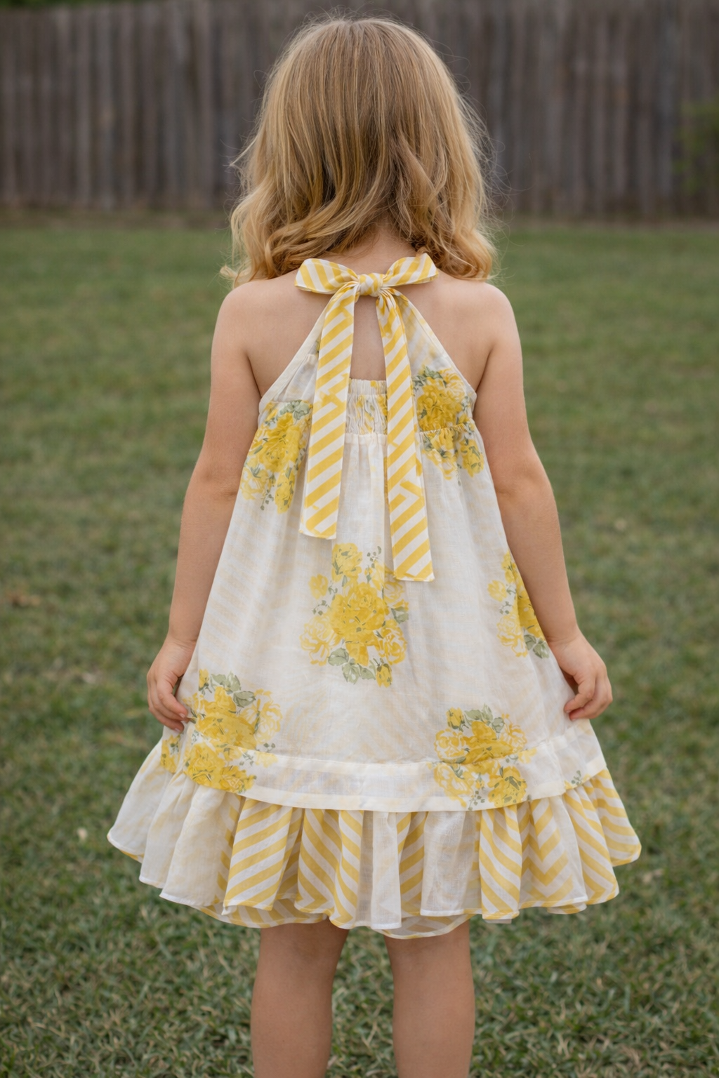 Flowy Floral Marigold Dress