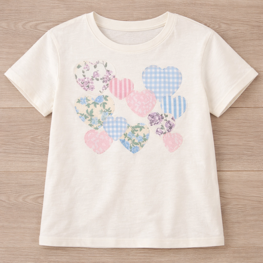 Hearts Appliques Top