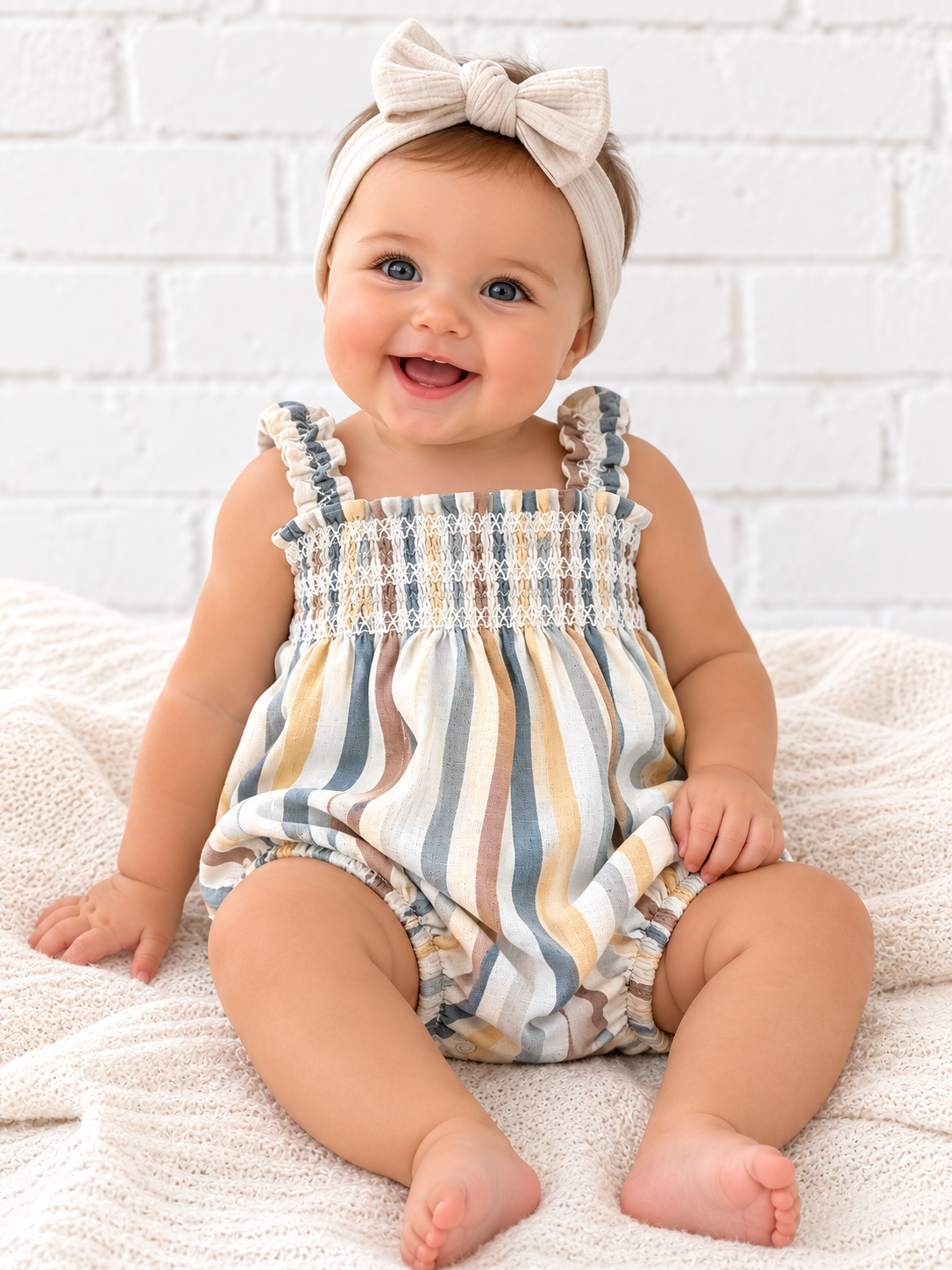 Julia Romper Valencia Stripe