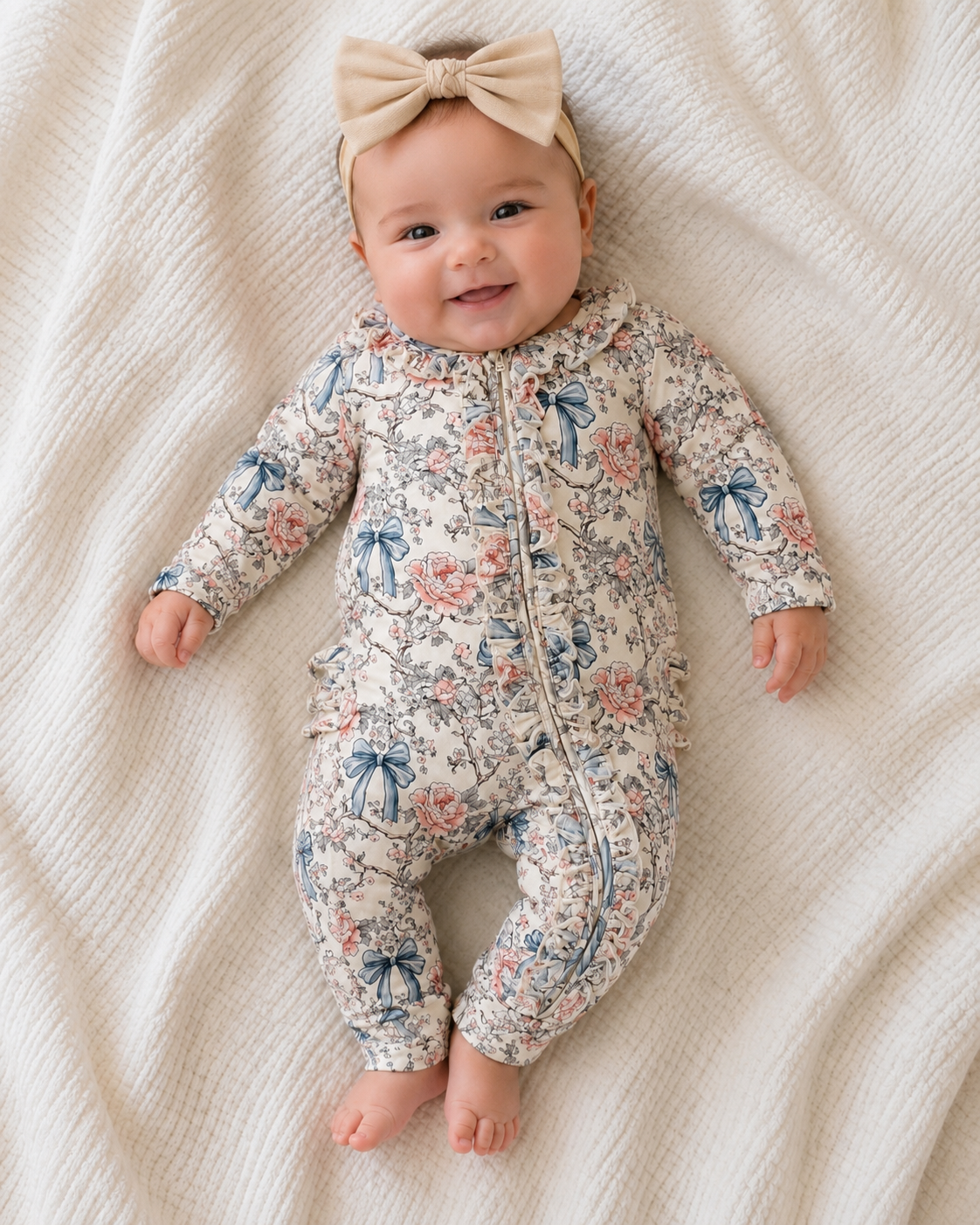 Colette Footie with Ruffle