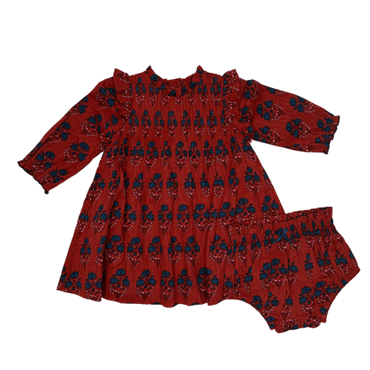 Jaipur Red Strawflower Baby Set
