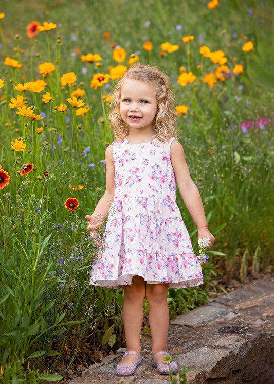 Purple Floral Amelia Dress