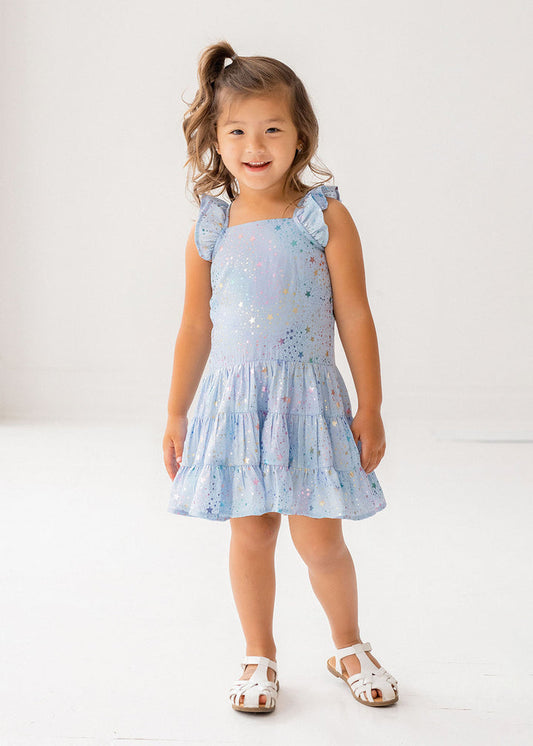 Blue Rock Star Dress