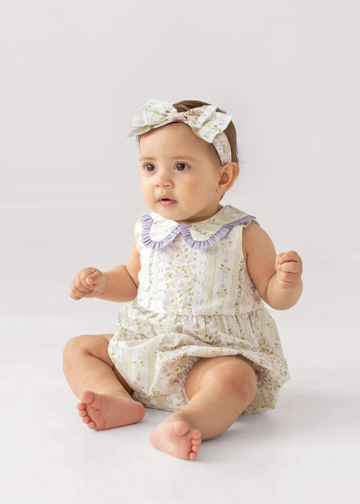 Purple Graceful Garden Romper