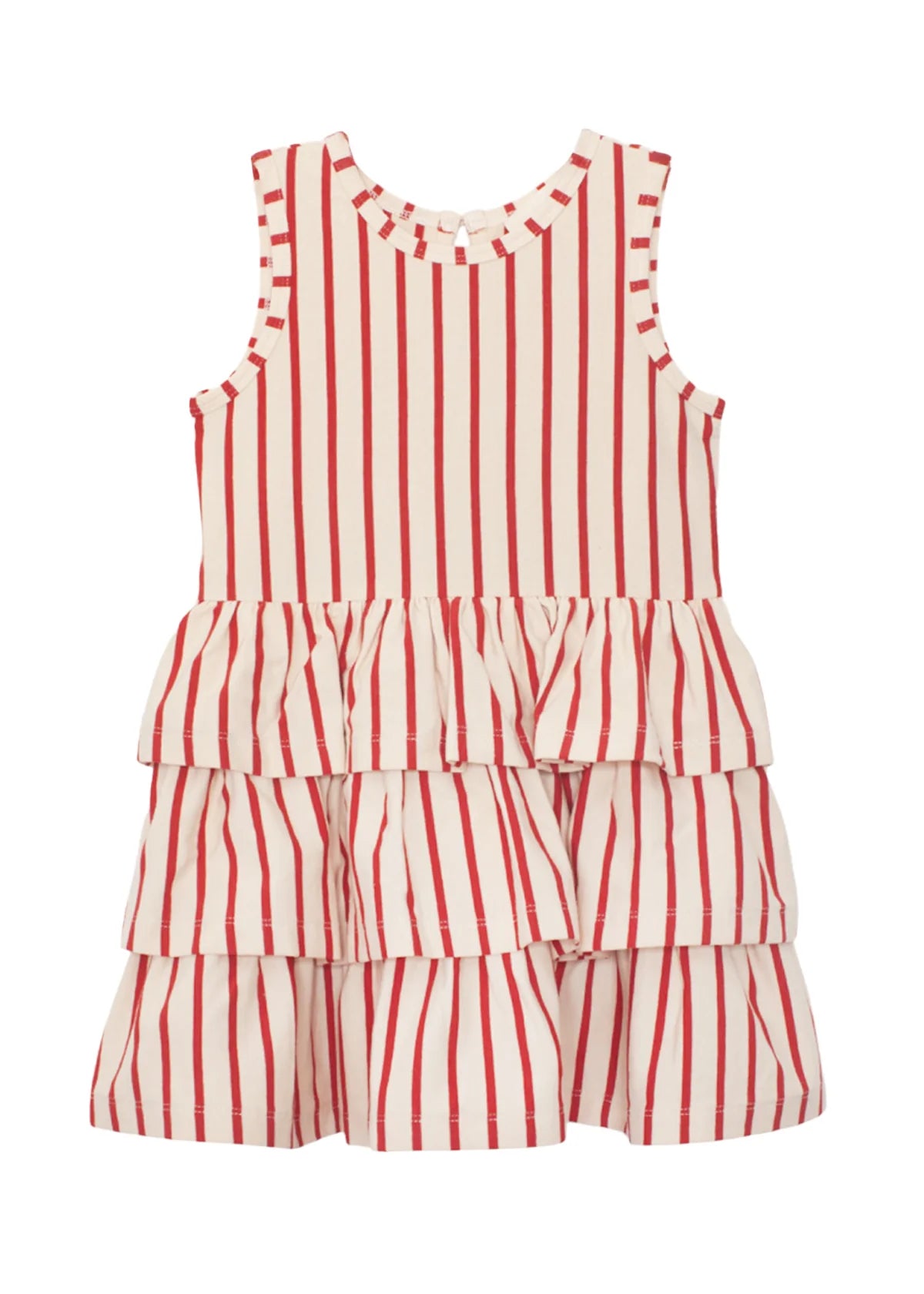 Red Terracotta Stripe Dress