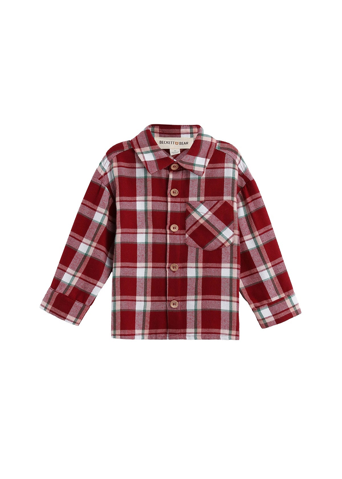 Joseph Red Plaid Flannel Shirt
