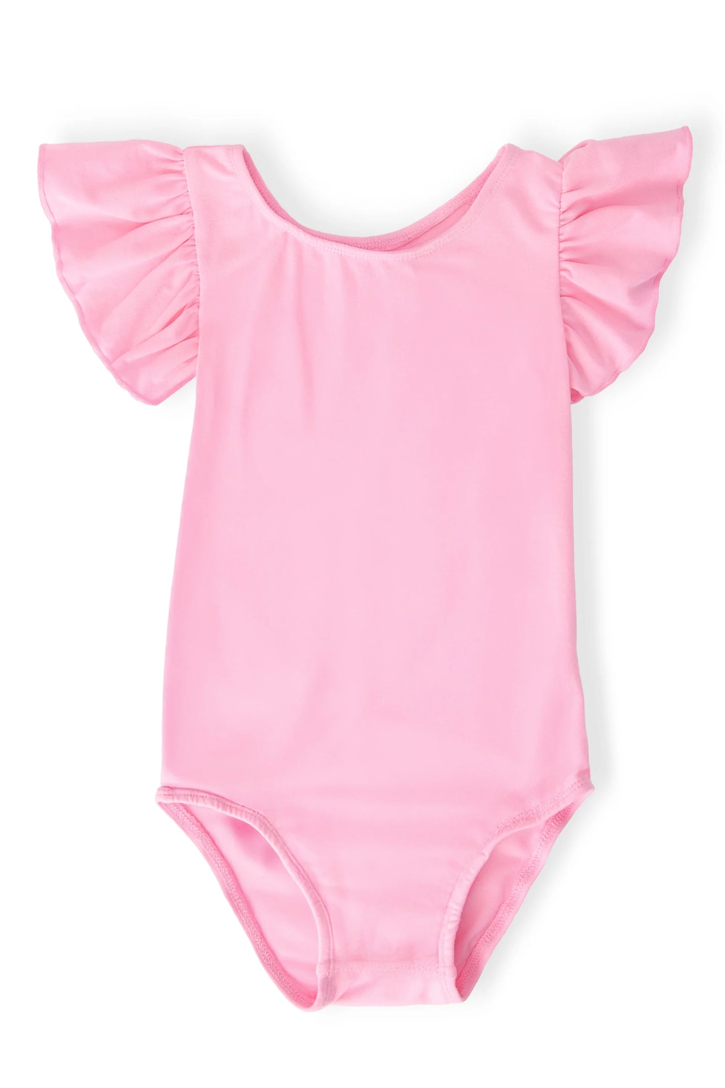 Bubblegum Pink Flutter Sleeve Leotard