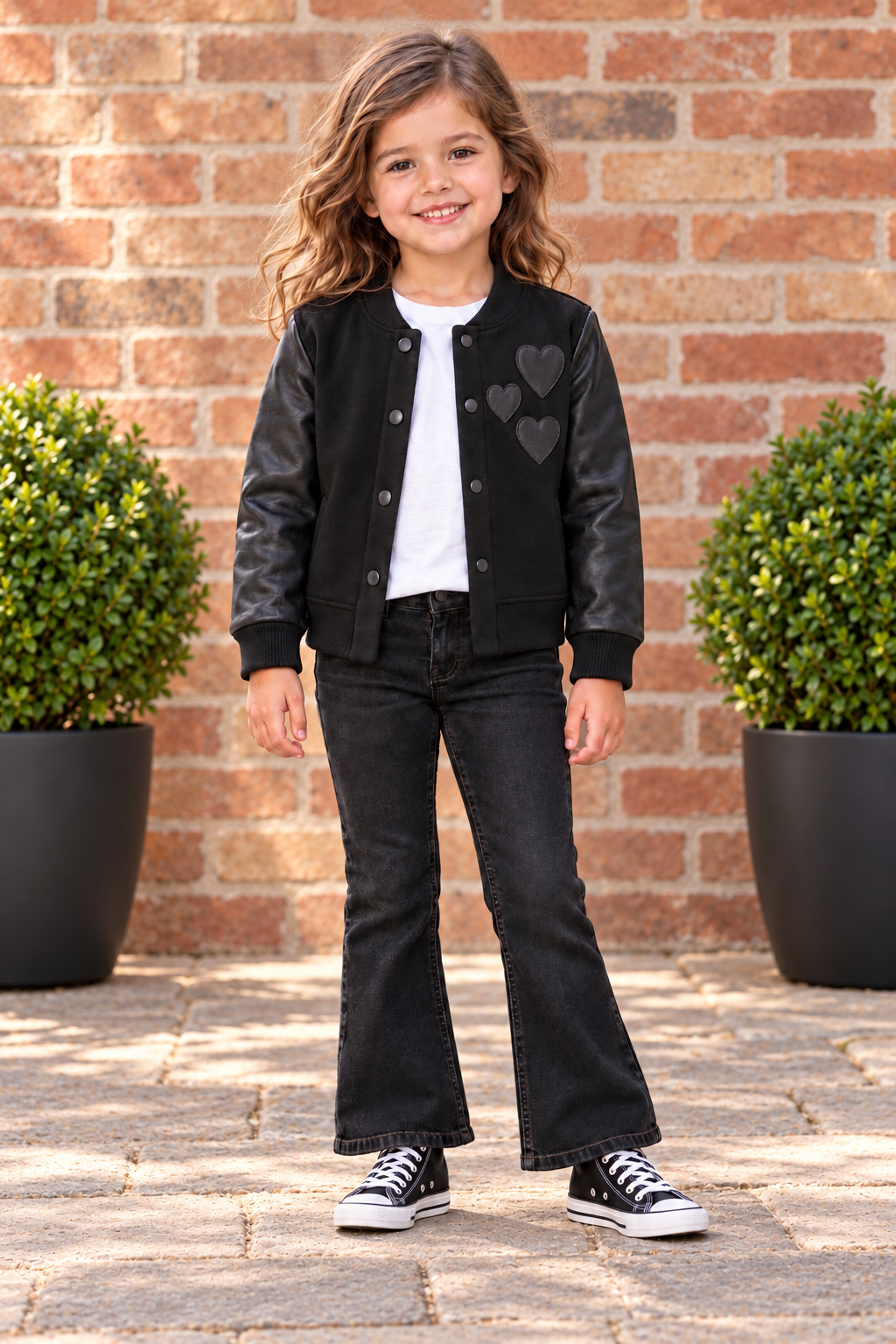Stretch Eco Leather & Fleece Jacket