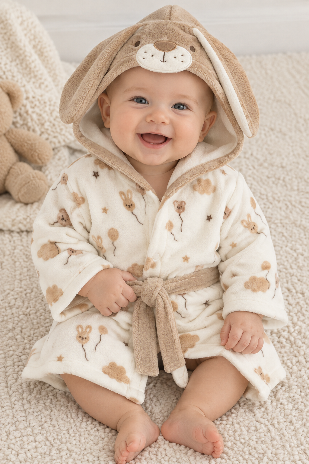 Baby Teddy Bear Bathrobe