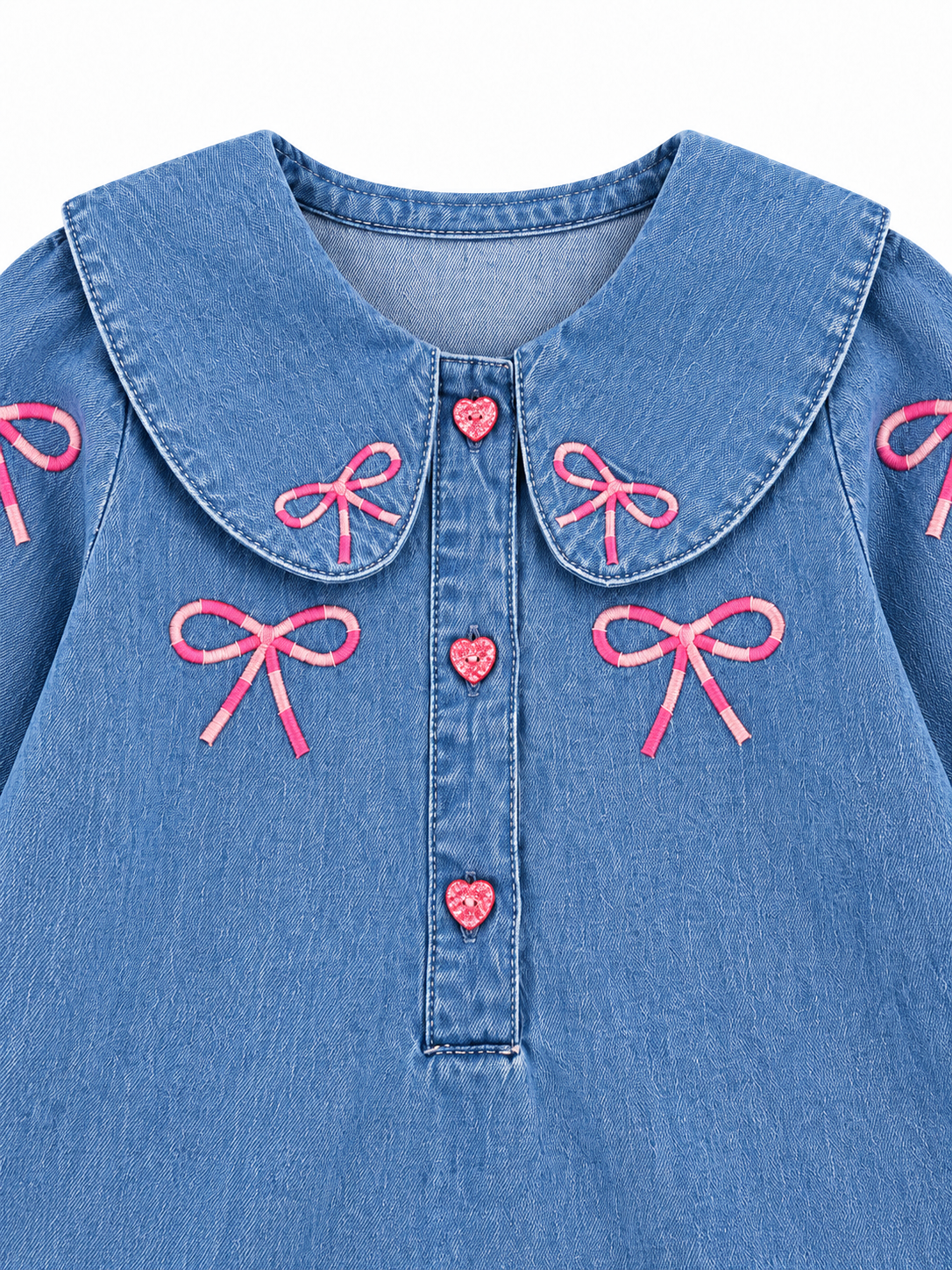 Raya Denim Bow Dress