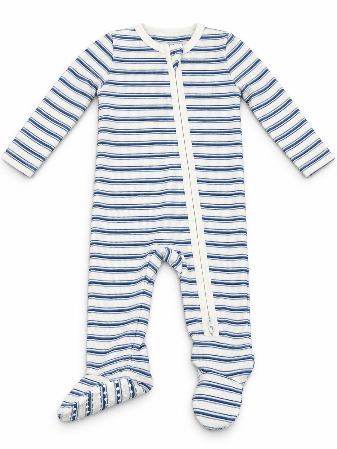 Vintage Stripe Blue Footie