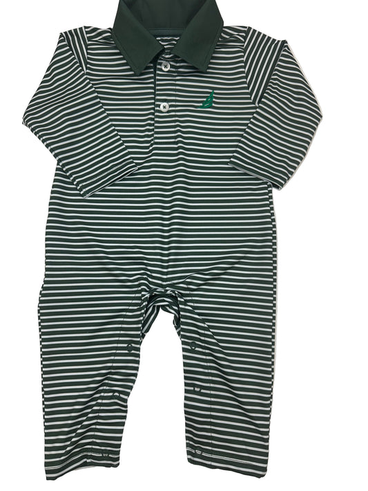 Banks Green Stripe Romper