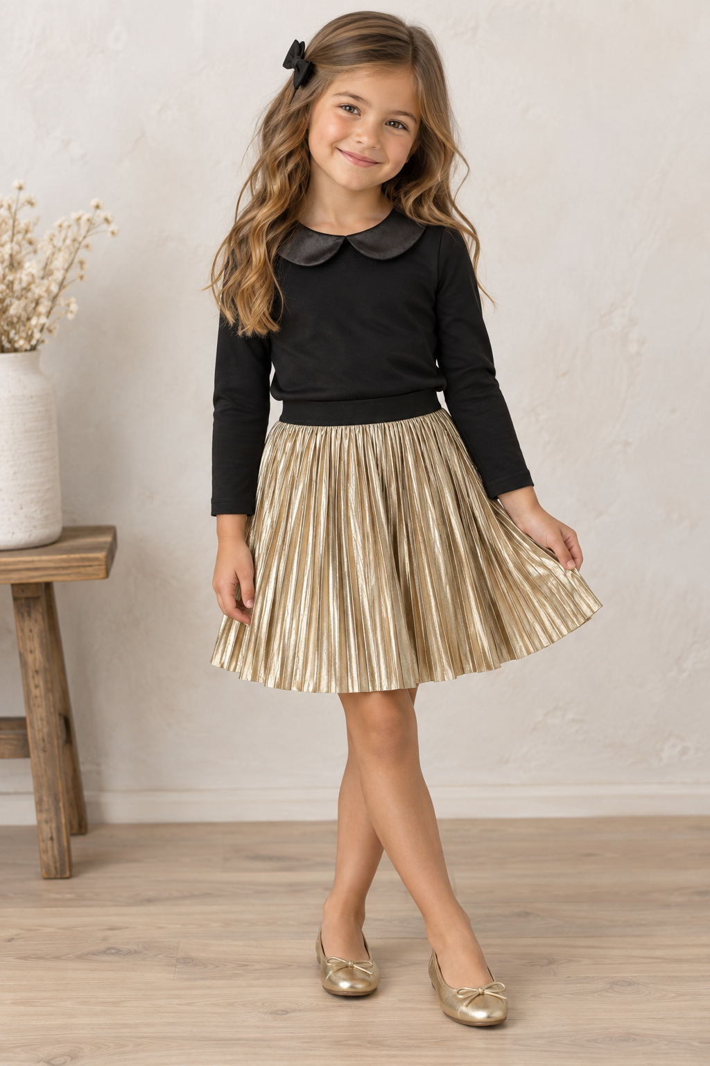Organic Cotton Peter Pan Collar T-shirt