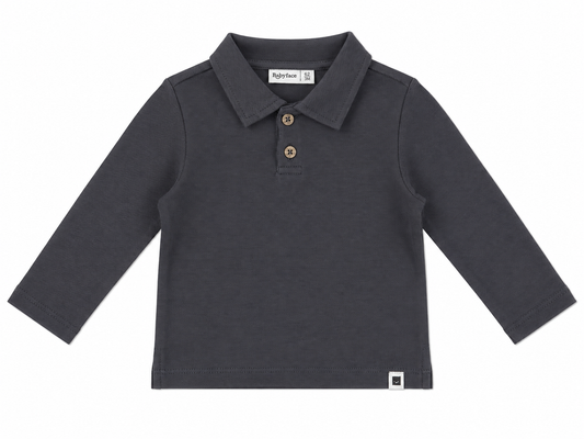 Grey Long-sleeved Polo