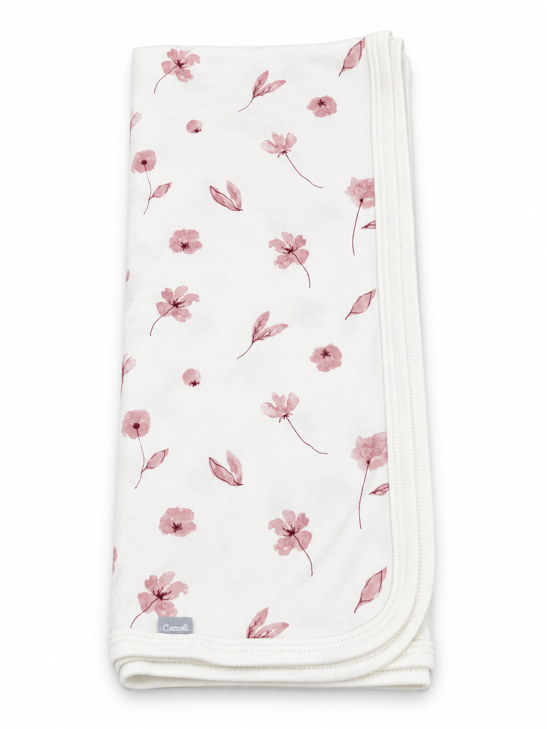 Cream Flowers Swaddle