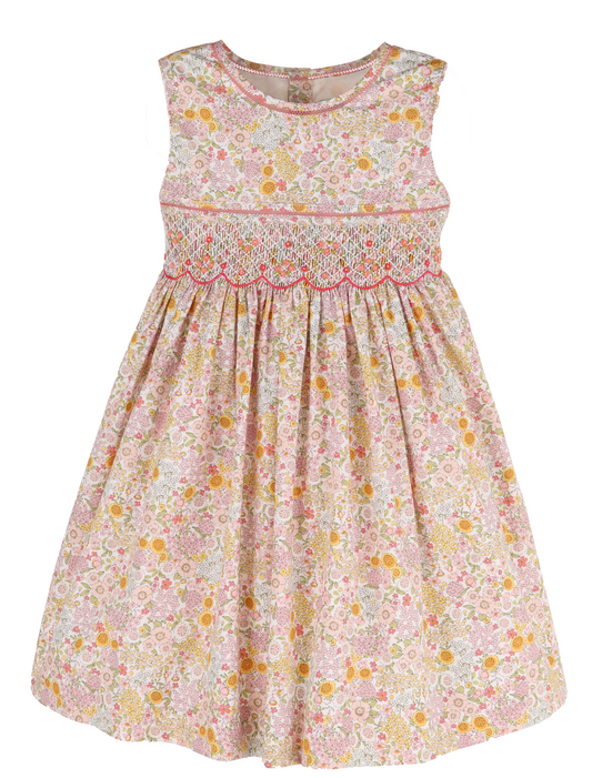 Floral Bouquet Pink Dress