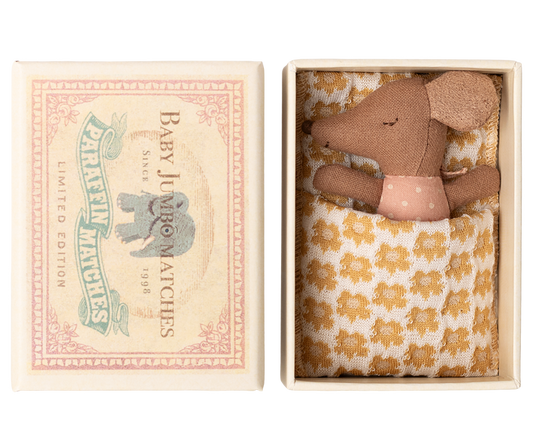 Sleepy Wakey Baby Mouse Matchbox