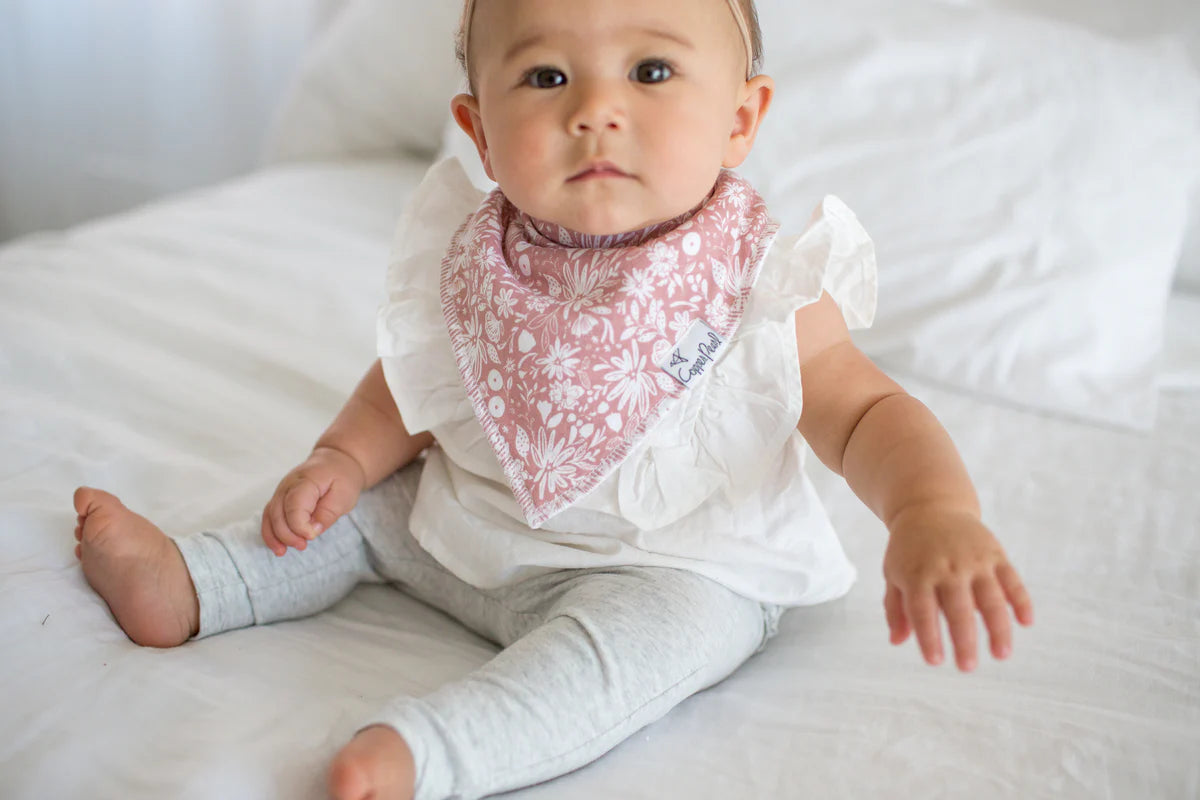 Olive Baby Bandana Bib Set