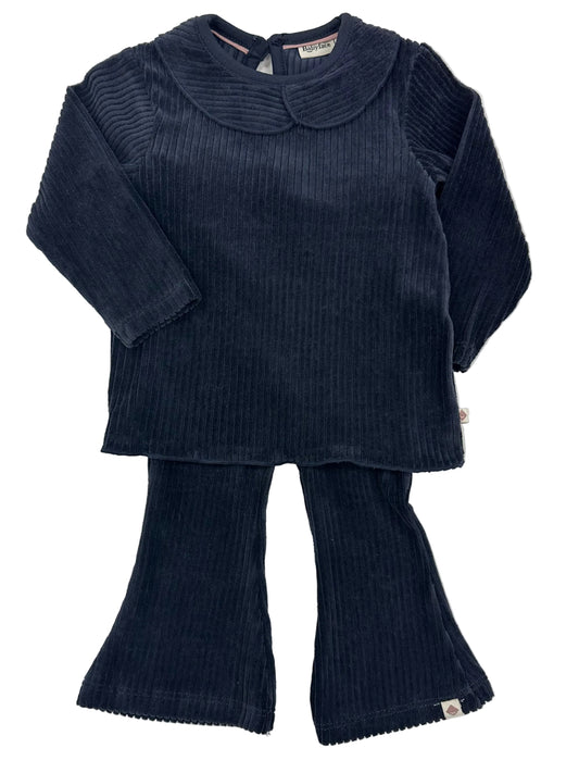 Indigo Ribbed Set