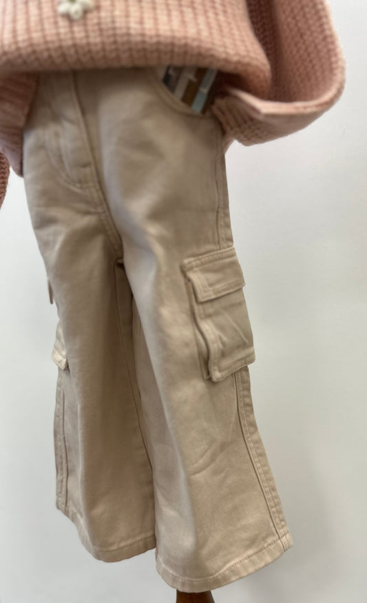 Beige Twill Pant W Pockets