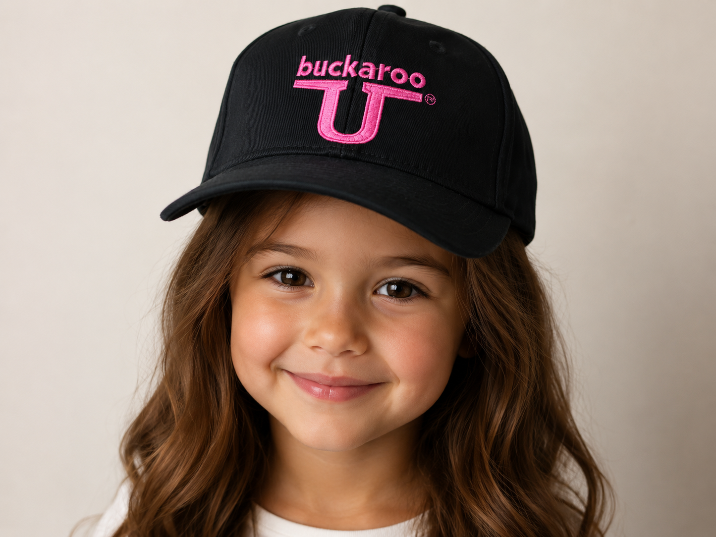 Black Hat with Hot Pink Buckaroo