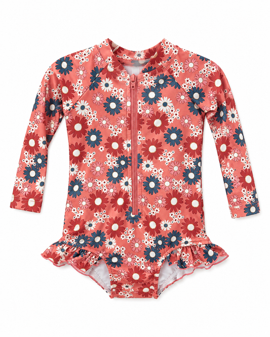Zoey Daisy Rash Guard Swimsuit