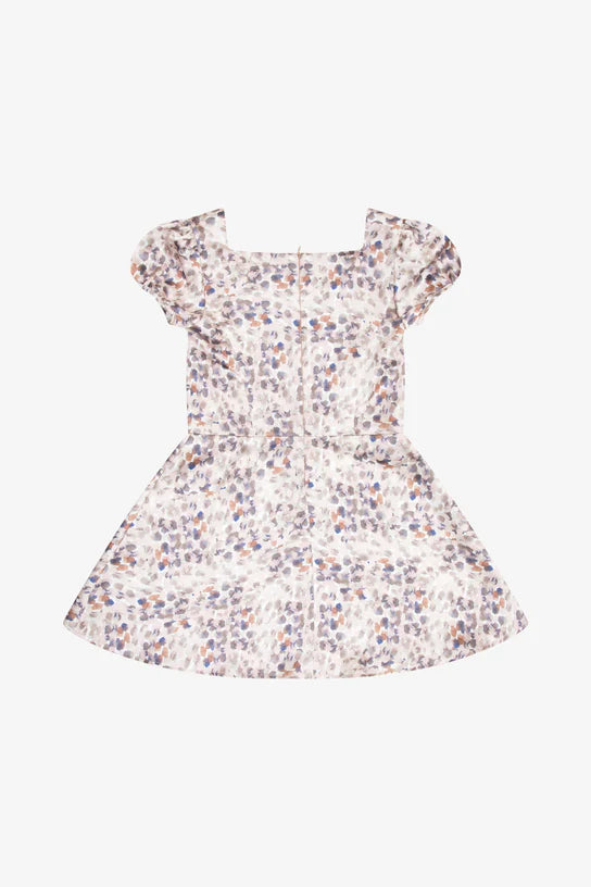 Satin Puff Sleeve Jubilee Dress